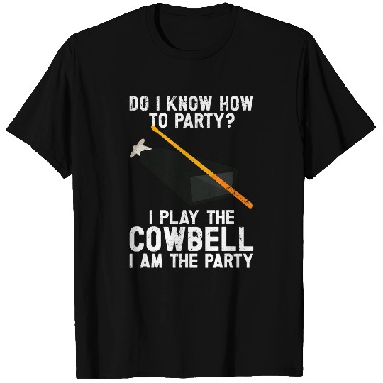 Funny Drummer Bell More Cowbell Vintage Funny Drummer Cowbell Funny 29 T-Shirts