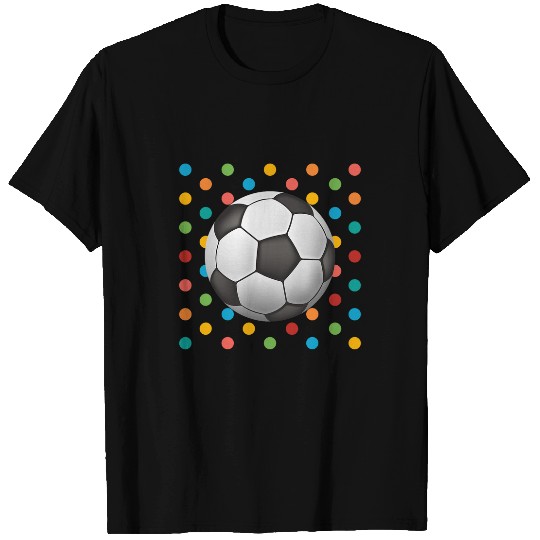 Sport Soccer Dot Day Polka Dots Soccer Kids Boys Girls Youths T-Shirts