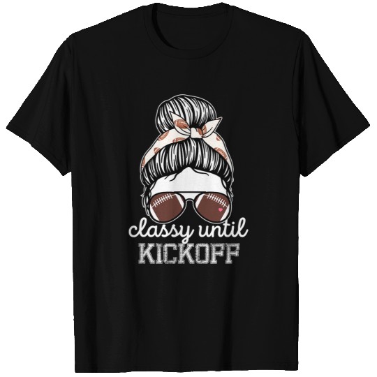 Sport American Football Classy Until Kickoff American Football Girl Game Day Vibes T-Shirts