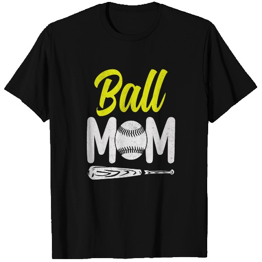 Sport Baseball Mom Ball Mom Mother Softball Cheer Mom 2 T-Shirts
