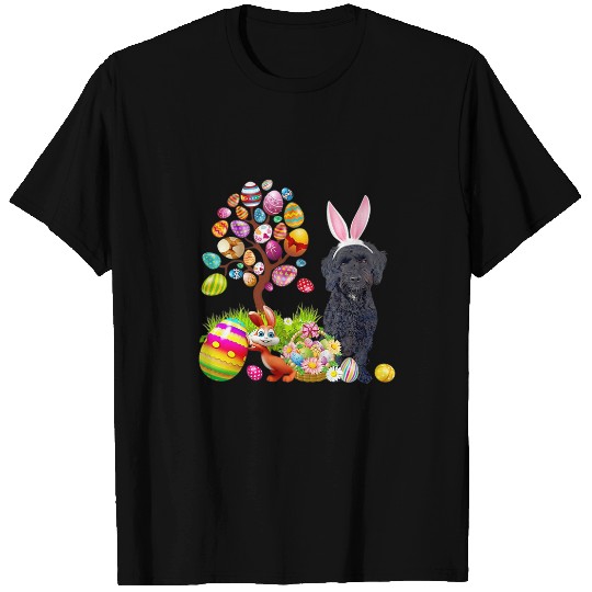 Cockapoo Pet Black Cockapoo Easter Egg Tree Dogs Bunny Easters Day T-Shirts