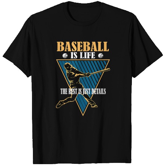 Sport Baseball Is Life The Rest Is Just Details Funny Vintage 1 T-Shirts