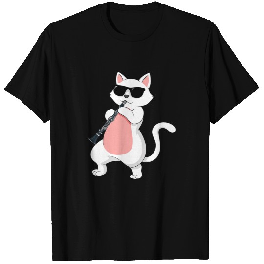 Funny Clarinet Cat clarinet player classical music music concert T-Shirts