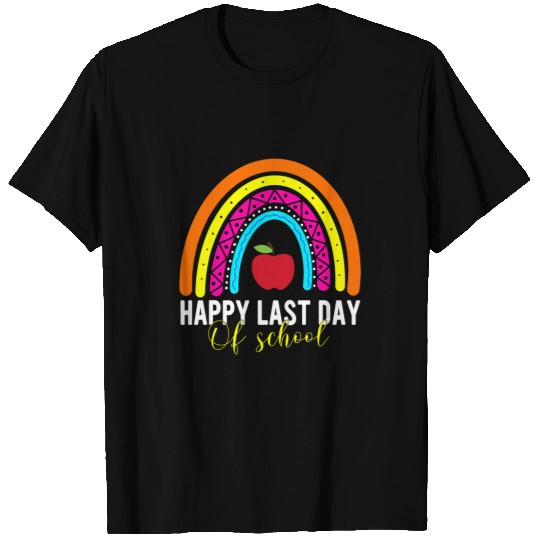 Happy Last Day of School Teacher Student Graduation Rainbow 18 T-Shirts