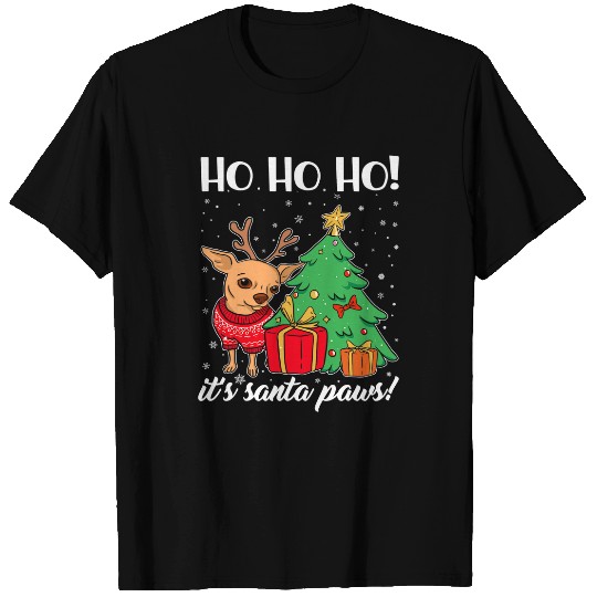 Chihuahua Pet Hoho Its Santa Paws Chihuahua Christams Costume T-Shirts