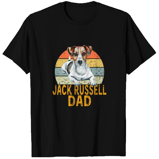 Jack Russell Pet Dog Dad Retro vintages Funny Dog Lovers Owners T-Shirts
