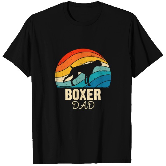 Boston Terrier Pet Retro Boston Terrier Owner Dog Lover Puppy Men Dad T-Shirts