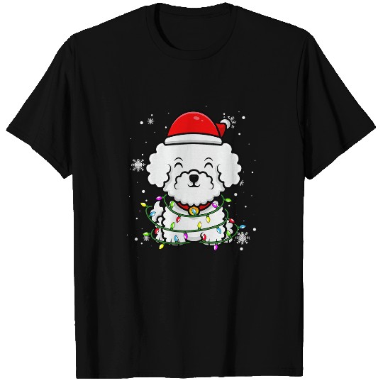 Bichon Pet Frise Christmas Light Christmas T-Shirts