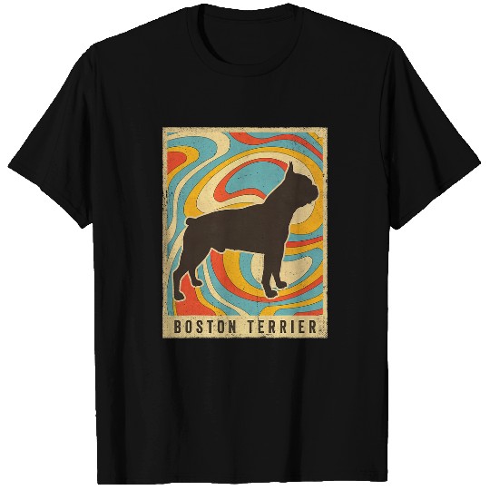 Boston Terrier Pet Retro Vintage T-Shirts