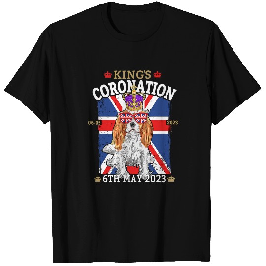 Cavalier Pet Kings Charles Coronation For Kids Union Jack 1 T-Shirts