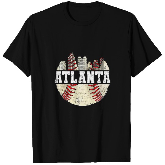 Sport Baseball Atlanta Cityscape vintages Baseball Lover Men Women T-Shirts