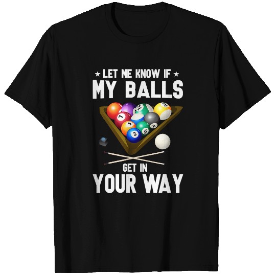 Sport Billiard Design For Men Women Billiard Pool Player 6 T-Shirts