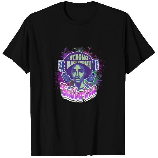 Funny Drummer N Bass African QueenTattoo Black Rock N Roll History T-Shirts