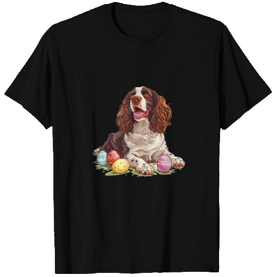 English Springer Spaniel Pet Dog Breed Happy Easter Men Women 5 T-Shirts