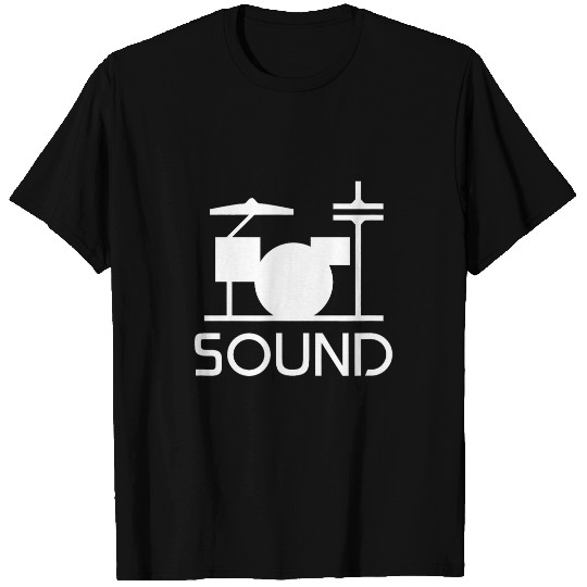 Funny Drummer Music Band Black Graphic Tee Men Drums T Black T-Shirts