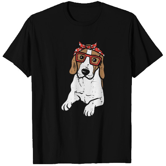 Beagle Pet Polka Dots Bandana Dog Lover Owner Girls Women Gift T-Shirts