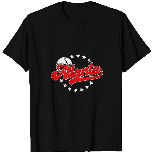 Sport Baseball Atlanta vintages Funny Baseball Lover Player and Fans T-Shirts