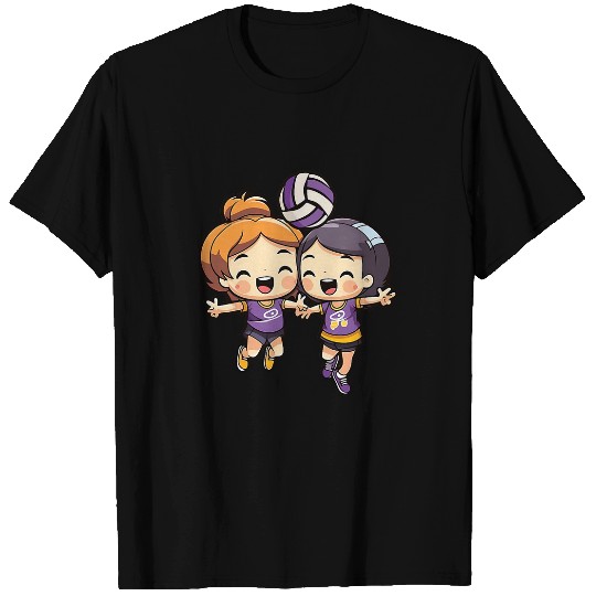 Sport Volleyball Kids Playing Volleyball Design Volleyball Dad T-Shirts
