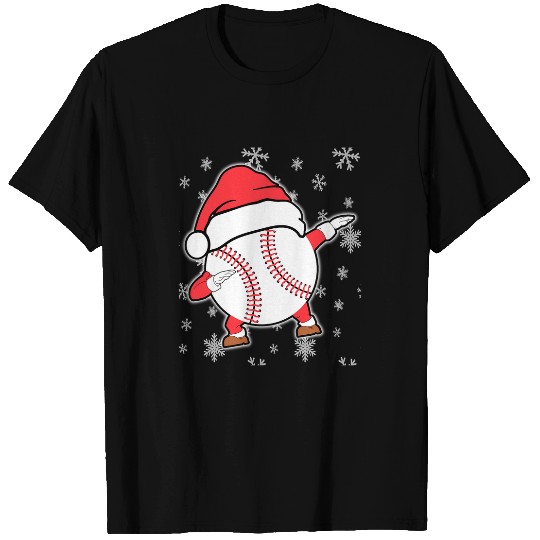 Sport Baseball Ball Santa Hat Christmas Pajama Cool Sport xmass 1 T-Shirts