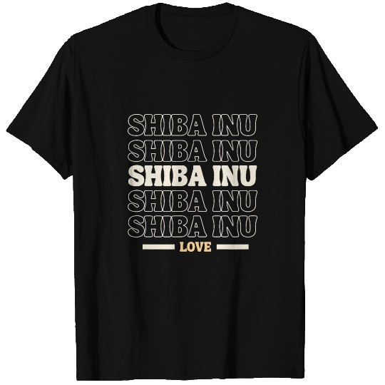 Shiba Inu Pet vintages Shiba Inu multi line T-Shirts