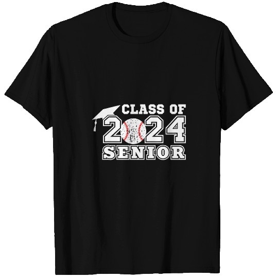 Sport Baseball Graduation Senior Class of 2024 Graduate Baseball Player T-Shirts