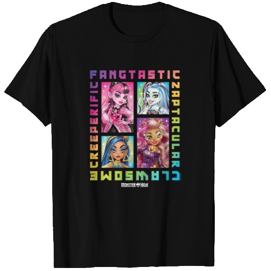 Kids Monster High Student Rainbow Grid T-Shirts