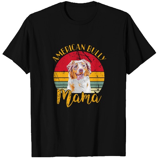 Australian Shepherd Pet American Bully Dog Lovers Vintage Australian Shepherd Mama T-Shirts