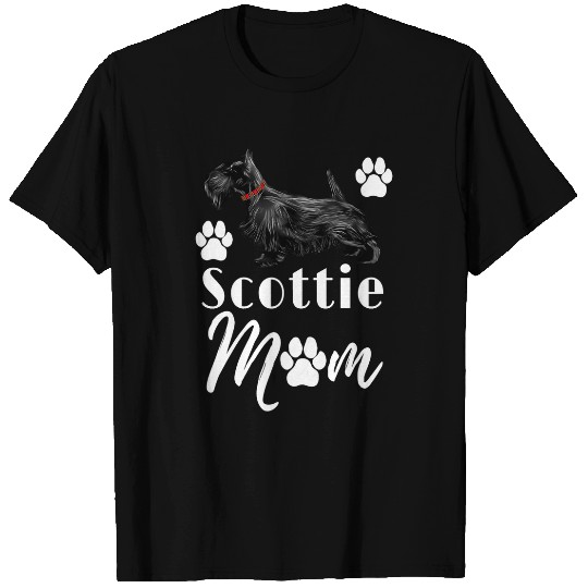 Scottish Terrier Pet Scottie Dog Mom T-Shirts
