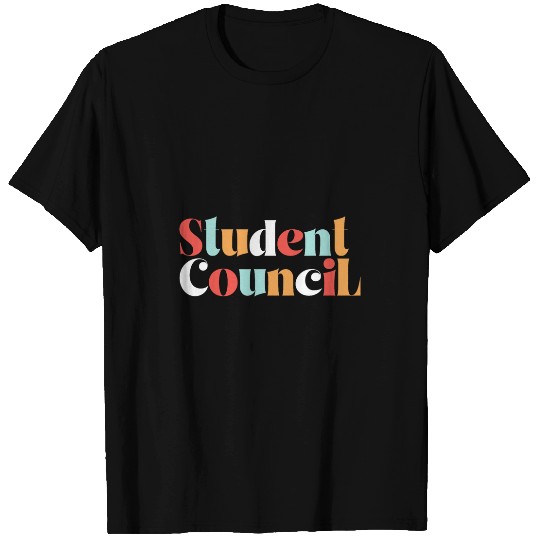 Student Council Groovy World Student Day Men Women Kids T-Shirts