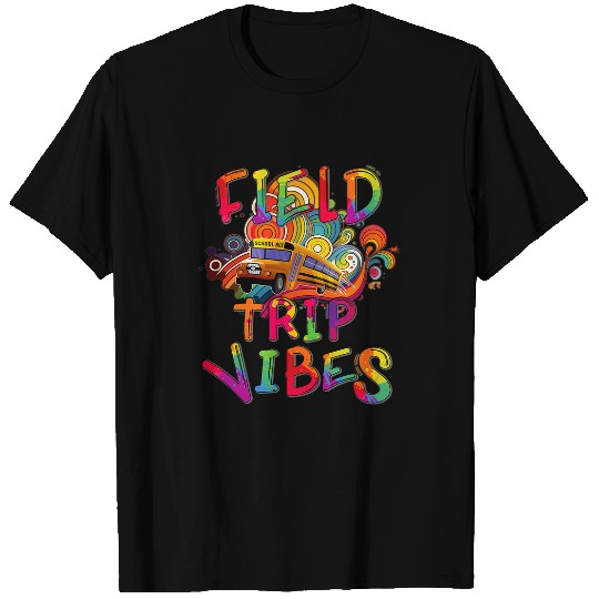 Funny Field Trip Vibes Field Day 2024 Boys Girls Students T-Shirts