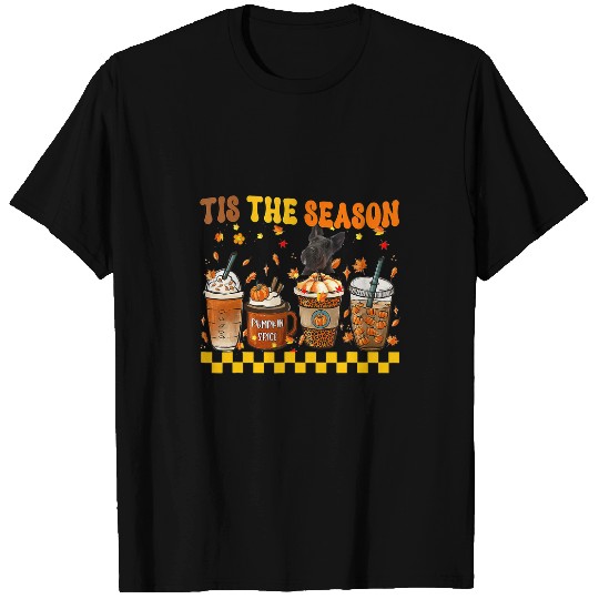 Scottish Terrier Pet Tis The Season Coffee Pumpkin Scottish Terrier Halloween T-Shirts