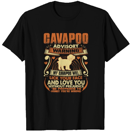 Cavapoo Pet Advisory Warning Dog Pets Lovers T-Shirts