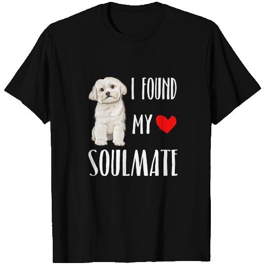 Maltese Pet I Found My Soulmate Maltese Dog Lover bests Friend T-Shirts