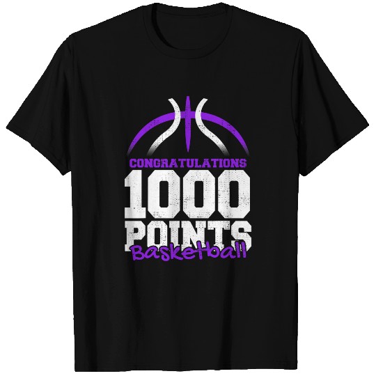 Sport Basketball 1000 Points Basketball Scorer High School Basketball Player 3 T-Shirts