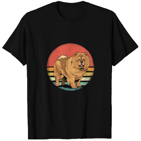 Chow Chow Pet Retro Vintage Chow Chow Dog Puppy Dog Mom and Dad T-Shirts