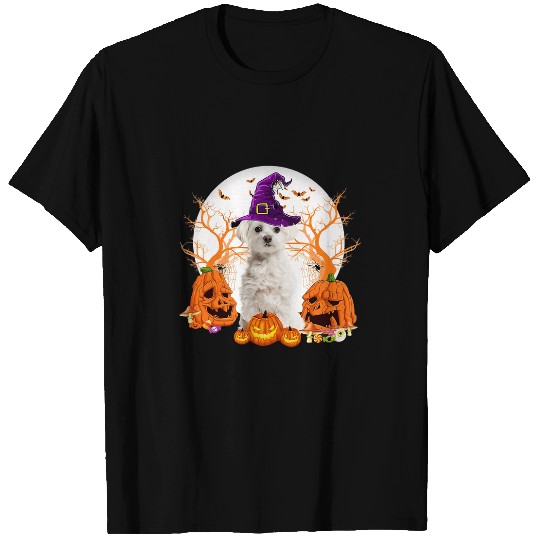 Maltese Pet Halloween Maltese Dog Jack O Lantern Pumpkin 35 T-Shirts
