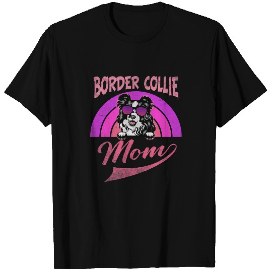 Border Collie Pet Vintage Border Collie Mom Mothers Day T-Shirts