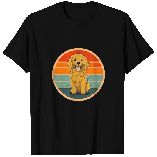 Golden Retriever Pet Chibi Golden Retriever Vintage T-Shirts
