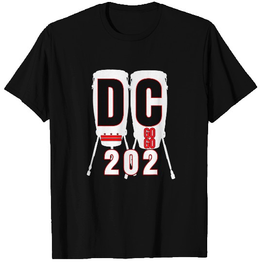 Funny Drummer Washington DC Nations Capitol Conga Drums Go Go Music 202 T-Shirts