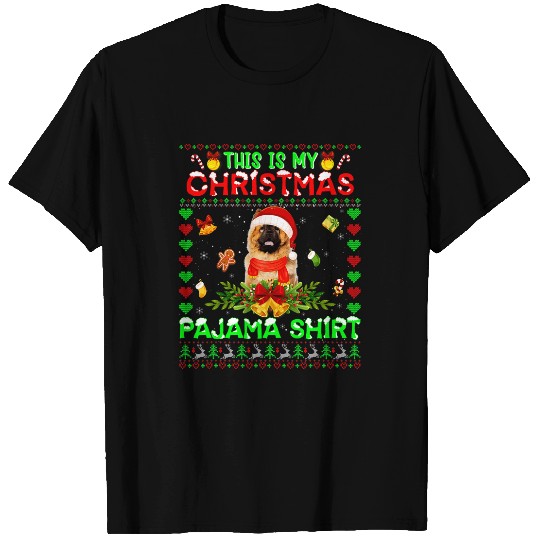 Chow Chow Pet This Is My Christmas Pajama Chow Chow Santa Hat Ugly Sweater T-Shirts