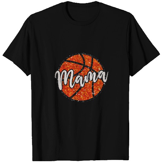 Sport Basketball Mom Bling Bling Game Day Basketball Mama Sports T-Shirts