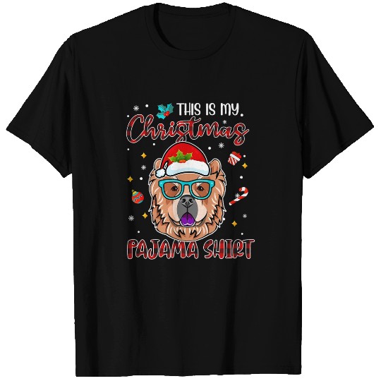 Chow Chow Pet This Is My Christmas Pajama Chow Chow Dog Lover Christmas T-Shirts