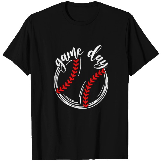 Sport Baseball Funny Game Day Baseball Life Softball Dad Mom T-Shirts