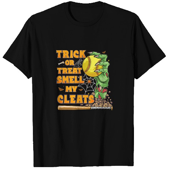 Sport Softball Zombie Hands Holding Softball Funny Scary Halloween Costume 2 T-Shirts