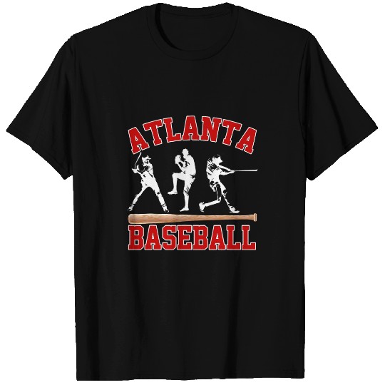 Sport Baseball Atlanta Graphic Baseball Lover Men Player and Fans Boys T-Shirts