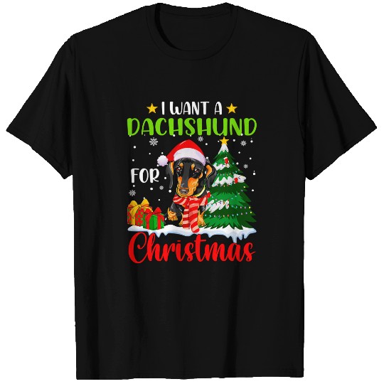 Dachshund Pet I Want Christmas Lights Dog Puppy Lover 64 T-Shirts