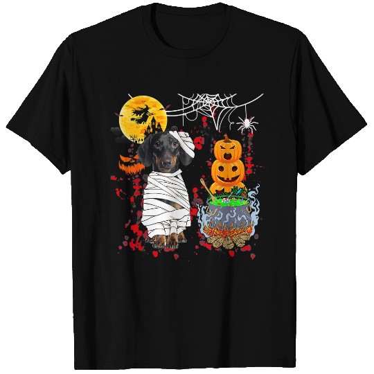 Dachshund Pet Funny Halloween Costume T-Shirts