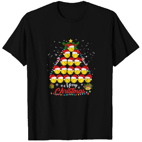Softball Gift Christmas Tree Balls xmass For Men Women Kids 83 T-Shirts