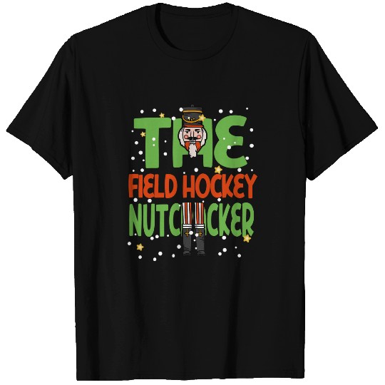 Sport Hockey Fan The Field Hockey Nutcracker Funny Christmas Pajama Family T-Shirts