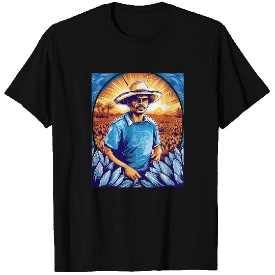 Agave Farmer Blue Agave Plant Mexican Tequila Farm Farming T-Shirts